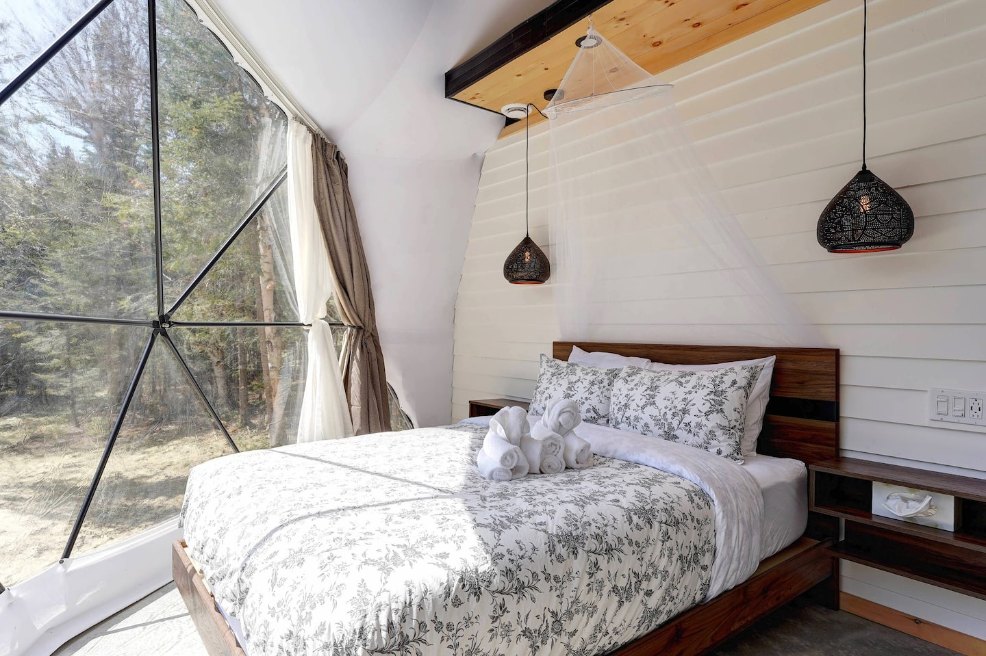 Outdoor Seating Area in Forest